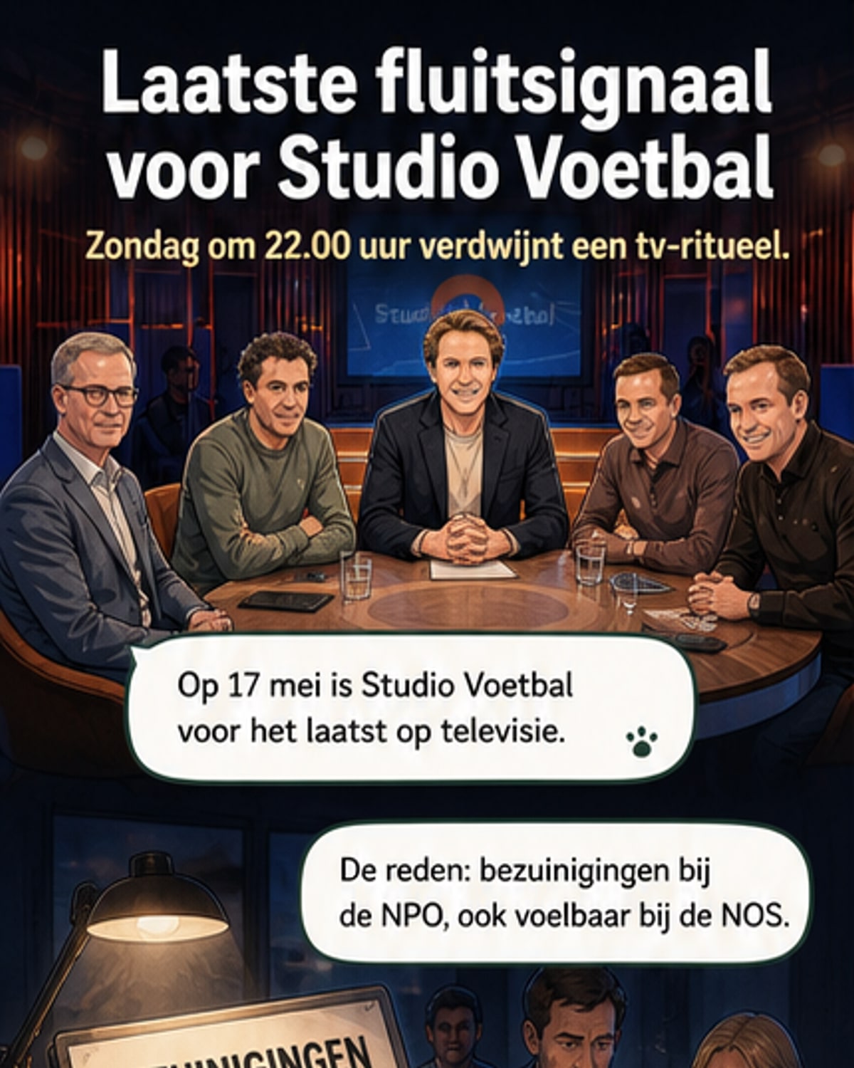 Laatste bal van Studio Voetbal