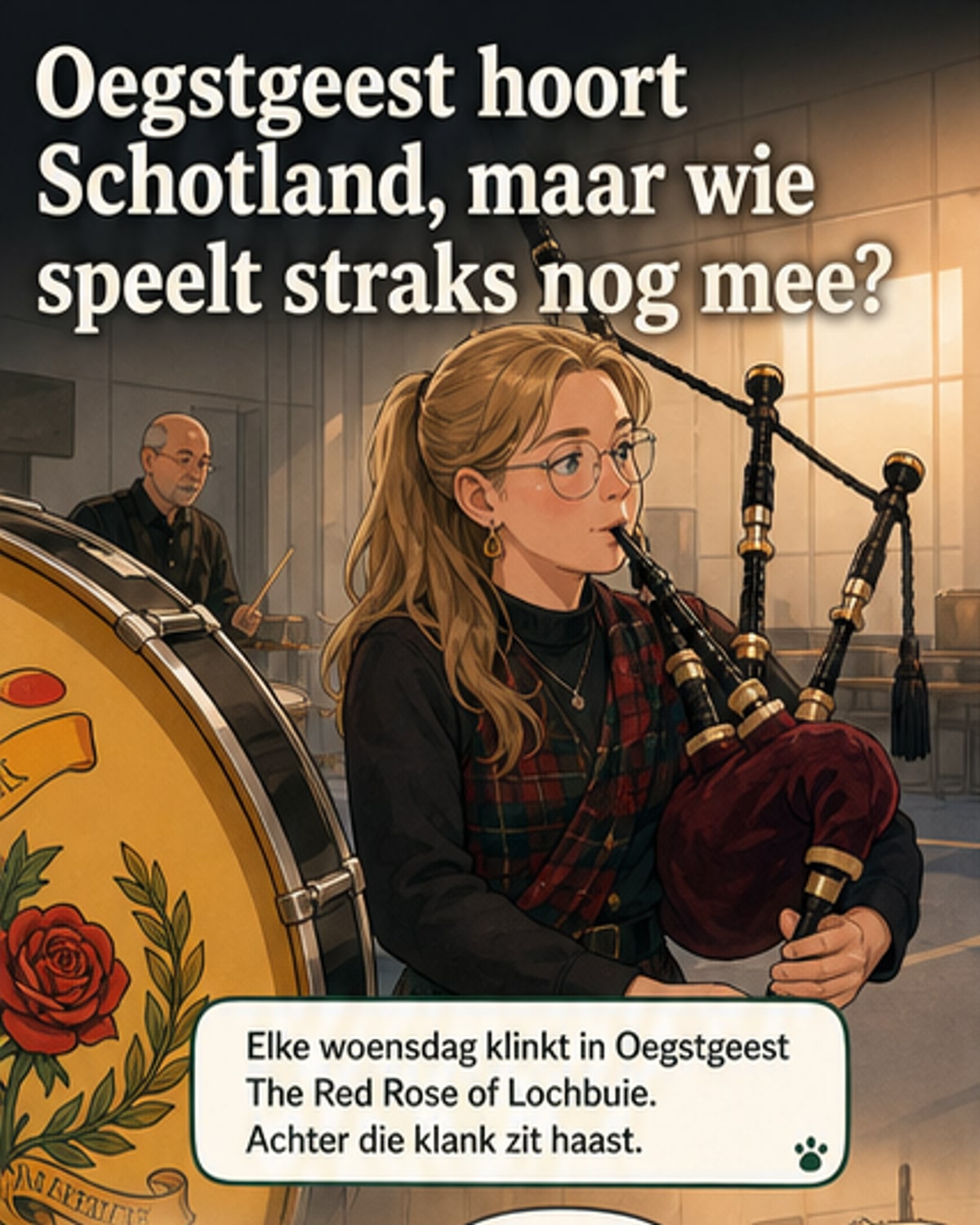 Schotse drumband zoekt jonge bloed