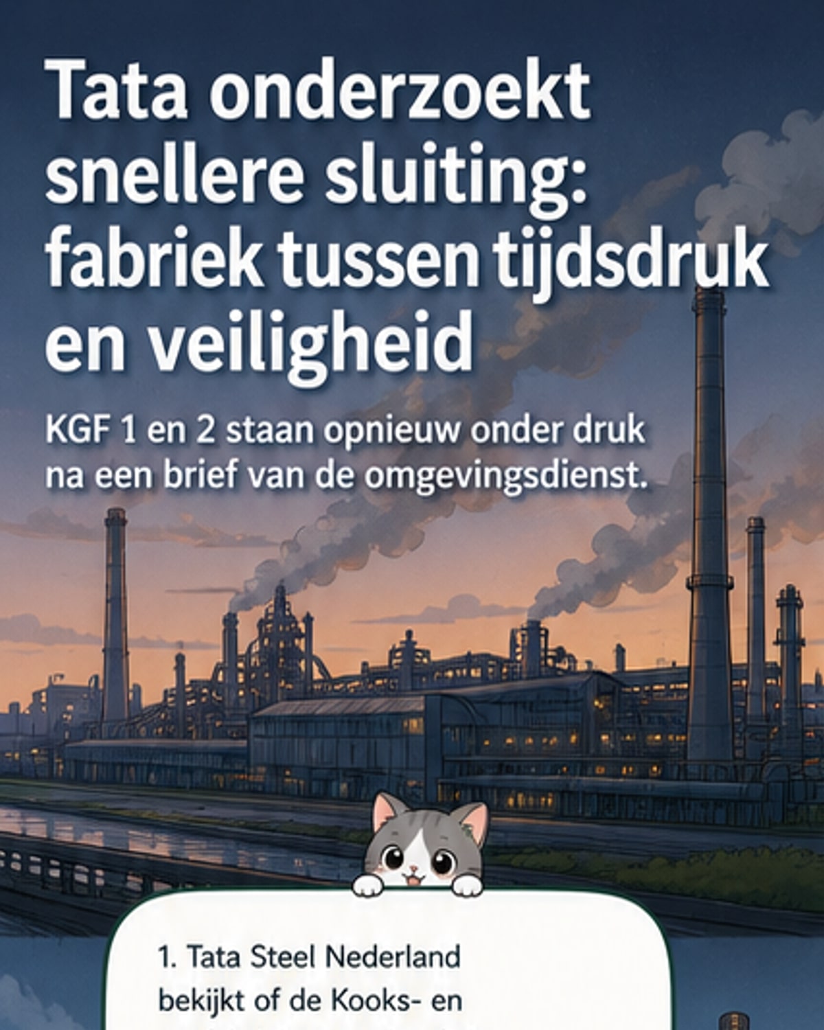 Tata Steel onderzoekt vroegere fabriekssluiting