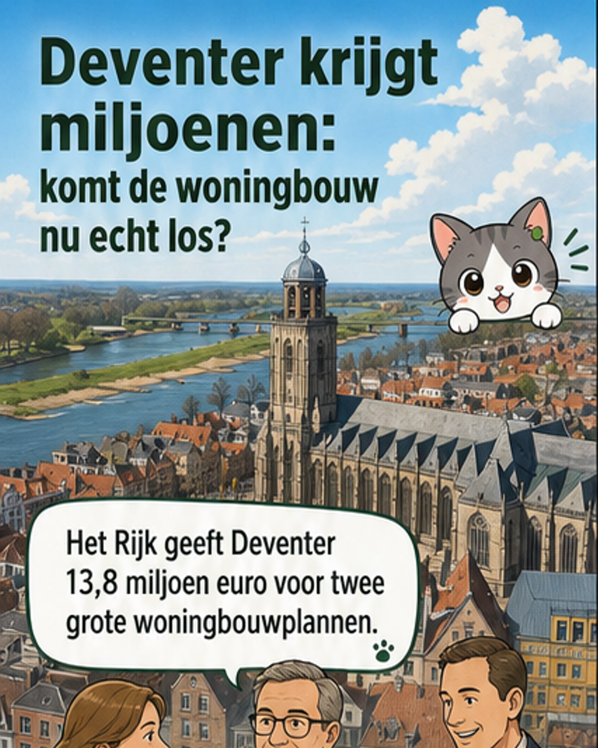 13,8 miljoen voor 2.100 nieuwe huizen