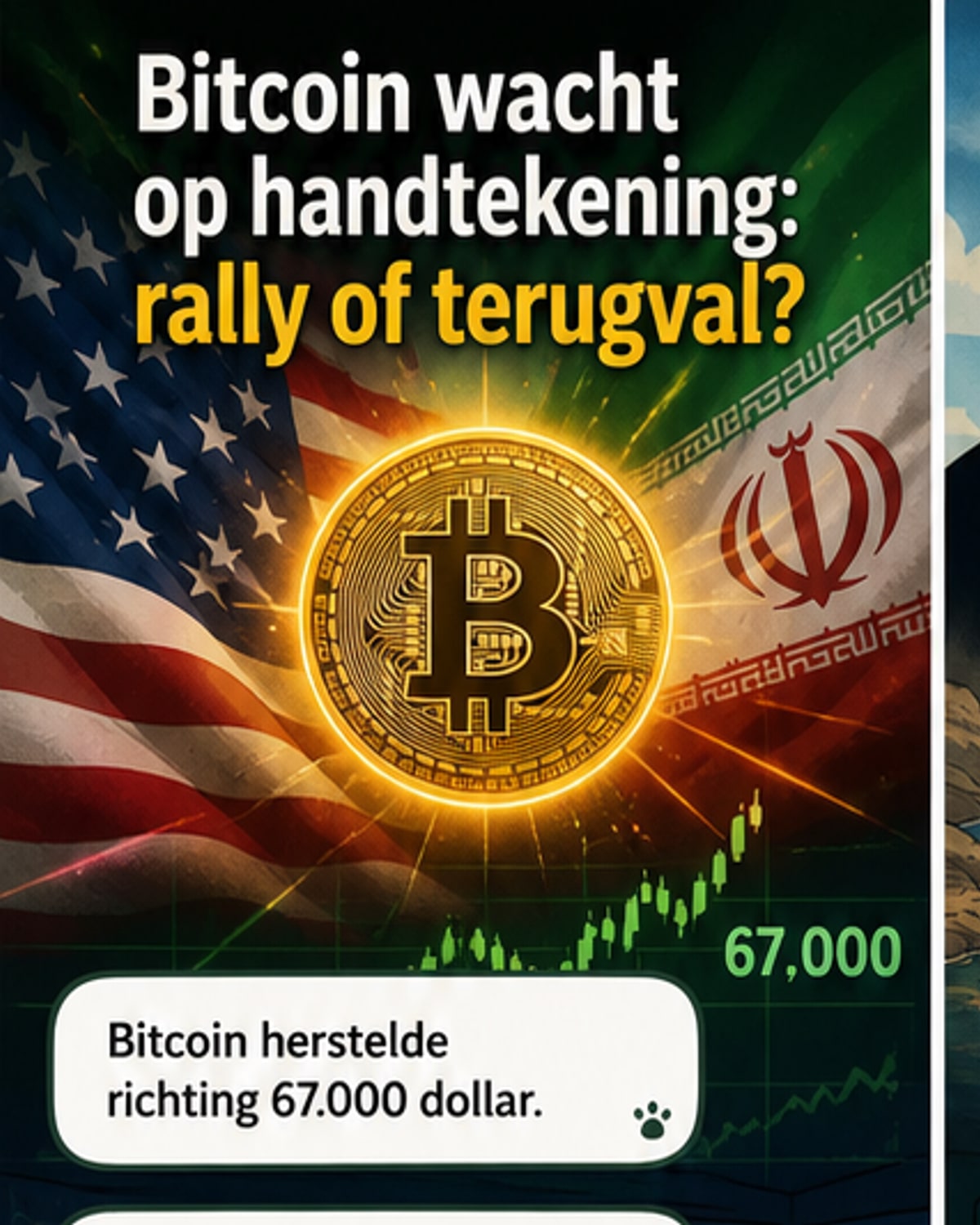 Bitcoin herstelt — maar wankel