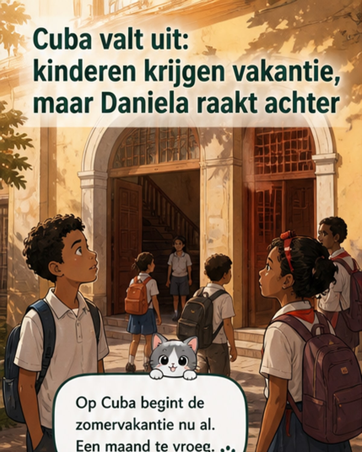 Geen stroom op Cuba: kinderen al in vakantie