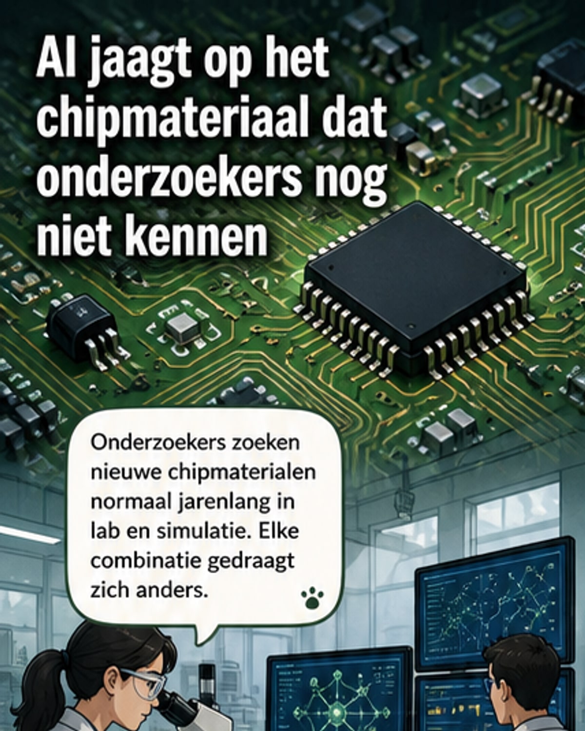 AI ontdekt nieuwe materialen voor chips