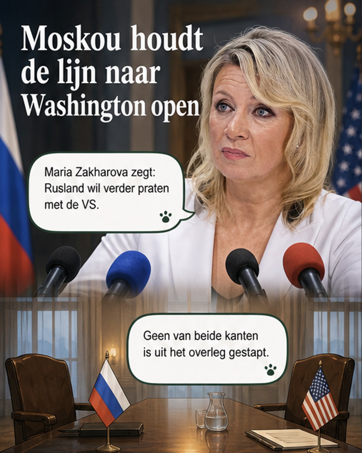Rusland opent deur voor gesprekken met VS