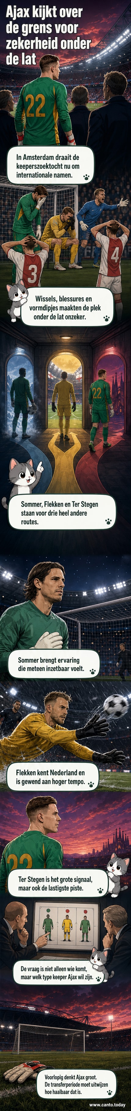 Twee voetballers kijken serieus naar de camera tijdens een training, met de naam Ajax op hun shirt.