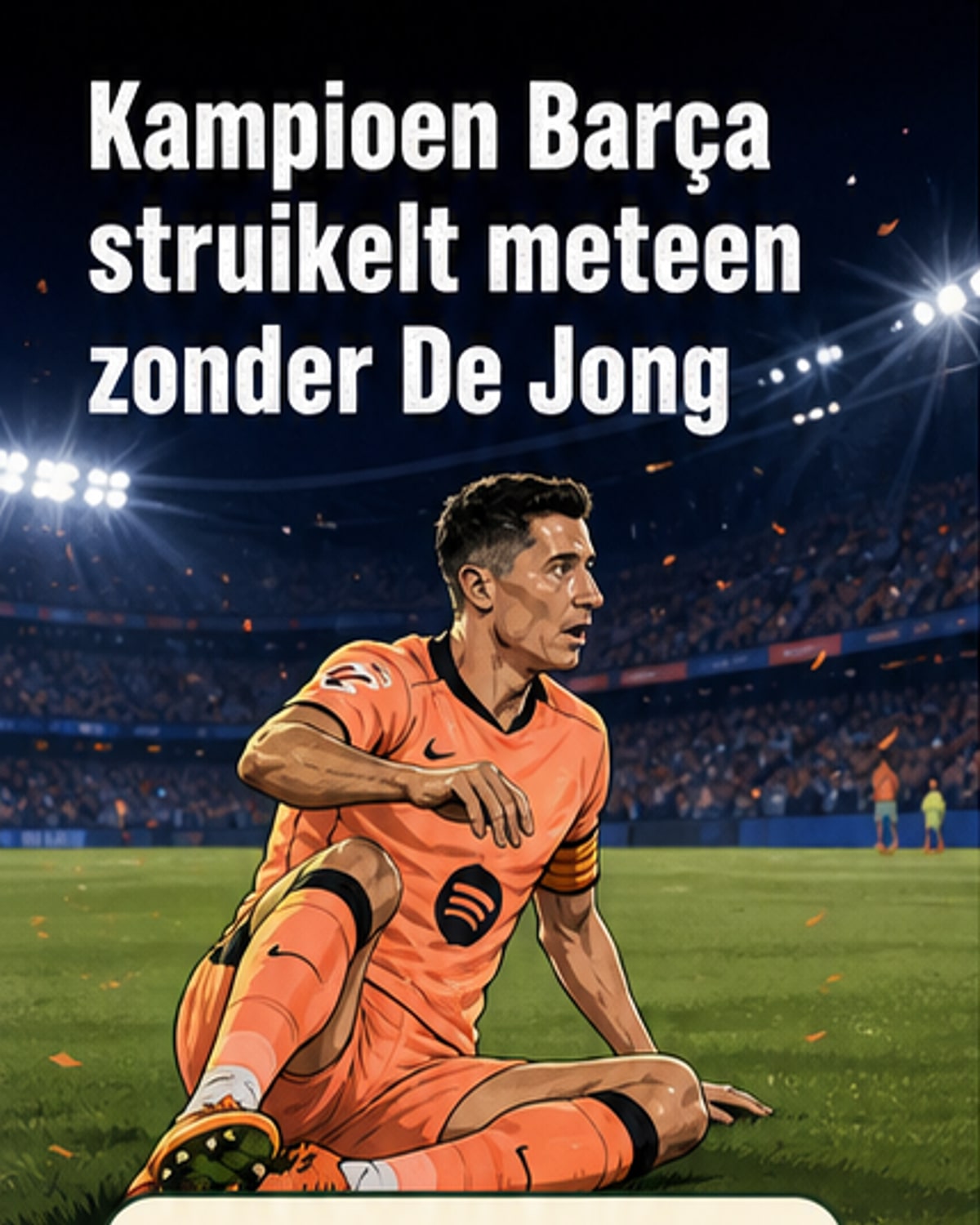 Barcelona verliest zonder De Jong