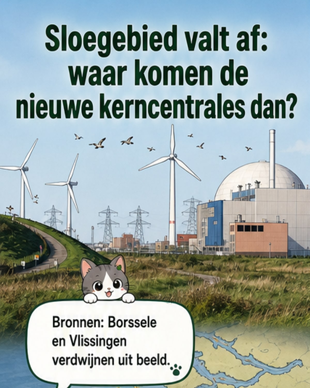 Nieuwe kerncentrales niet in Borssele