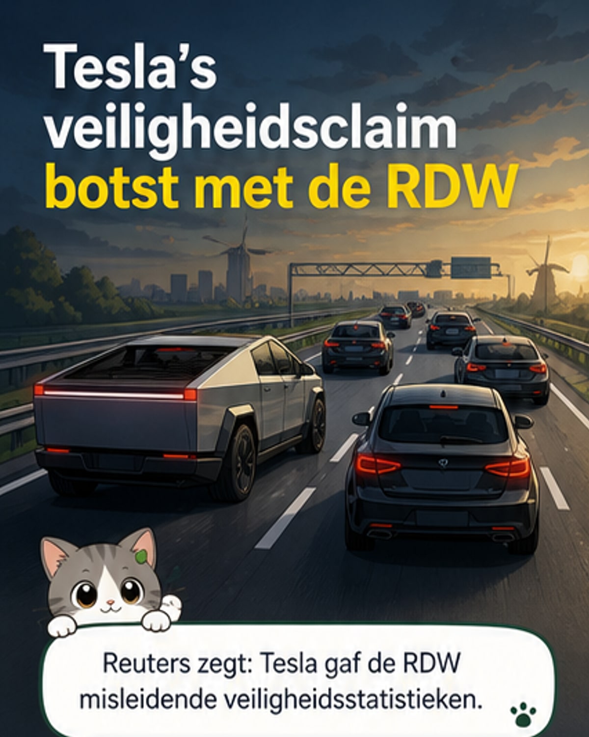Tesla leverde misleidende veiligheidsdata in