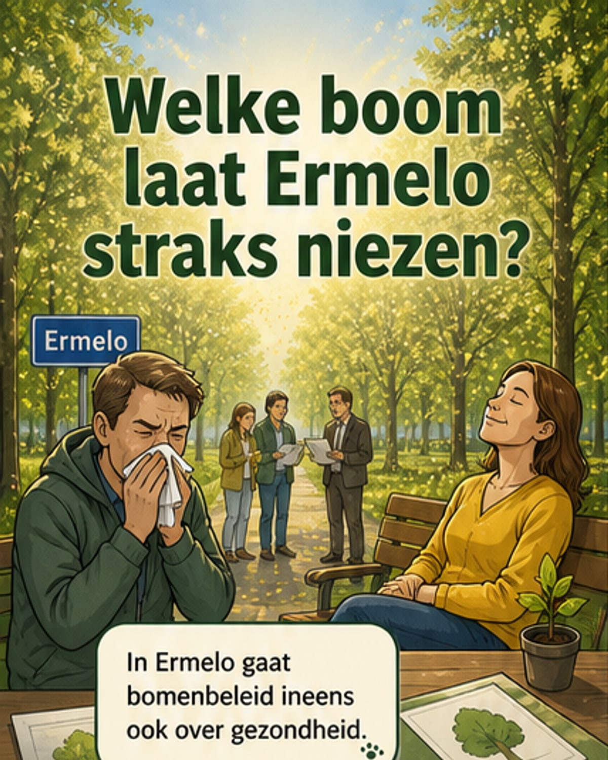Hoe bomen in Ermelo de hooikoorts beïnvloeden
