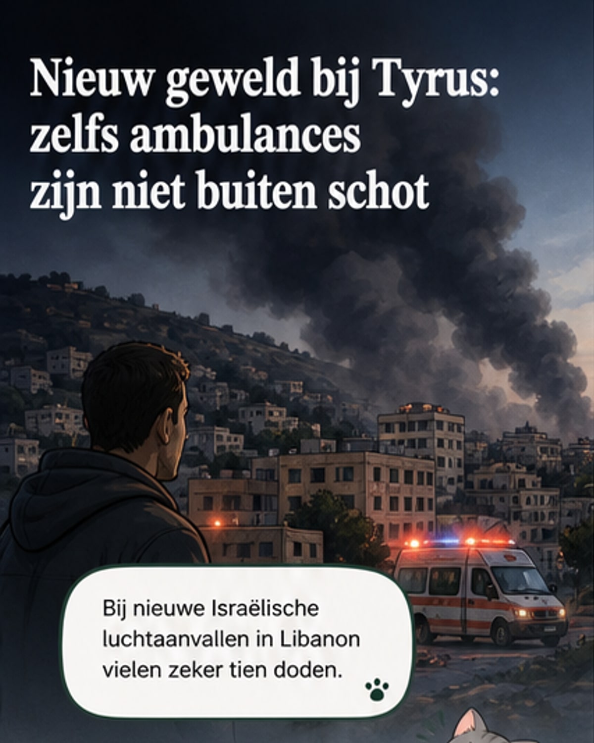 Tien doden bij nieuwe luchtaanvallen in Libanon