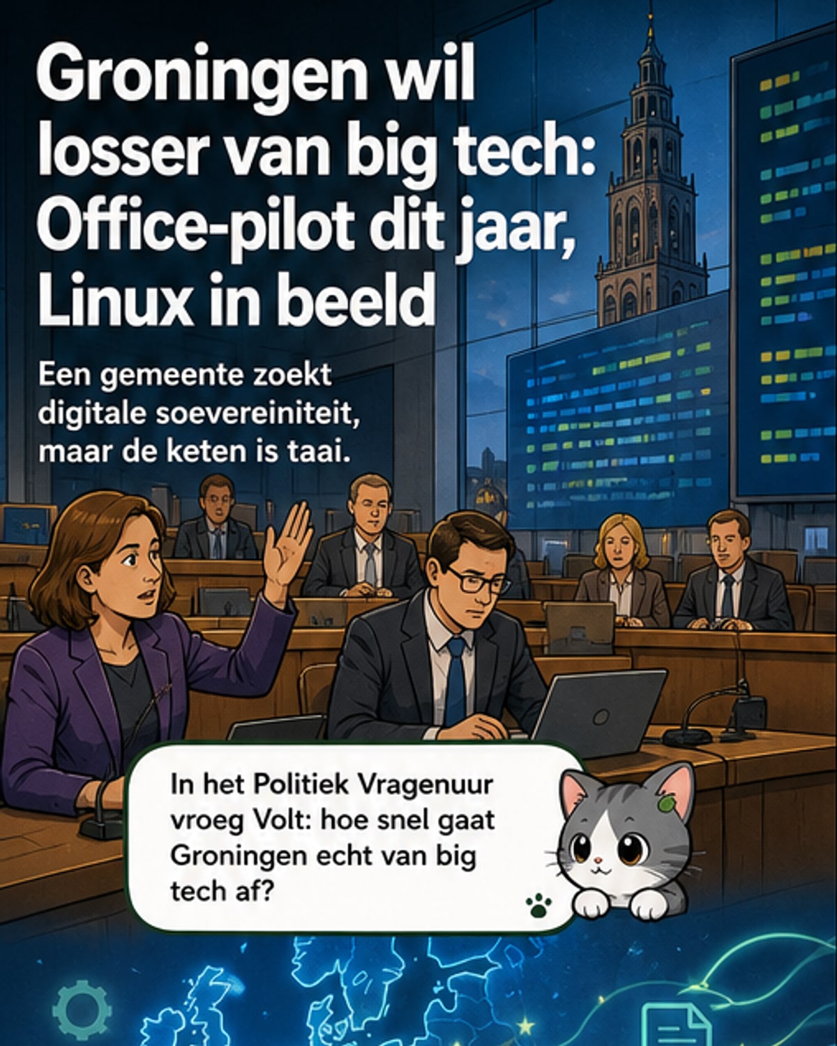 Groningen zoekt uit: Linux in plaats van Windows?