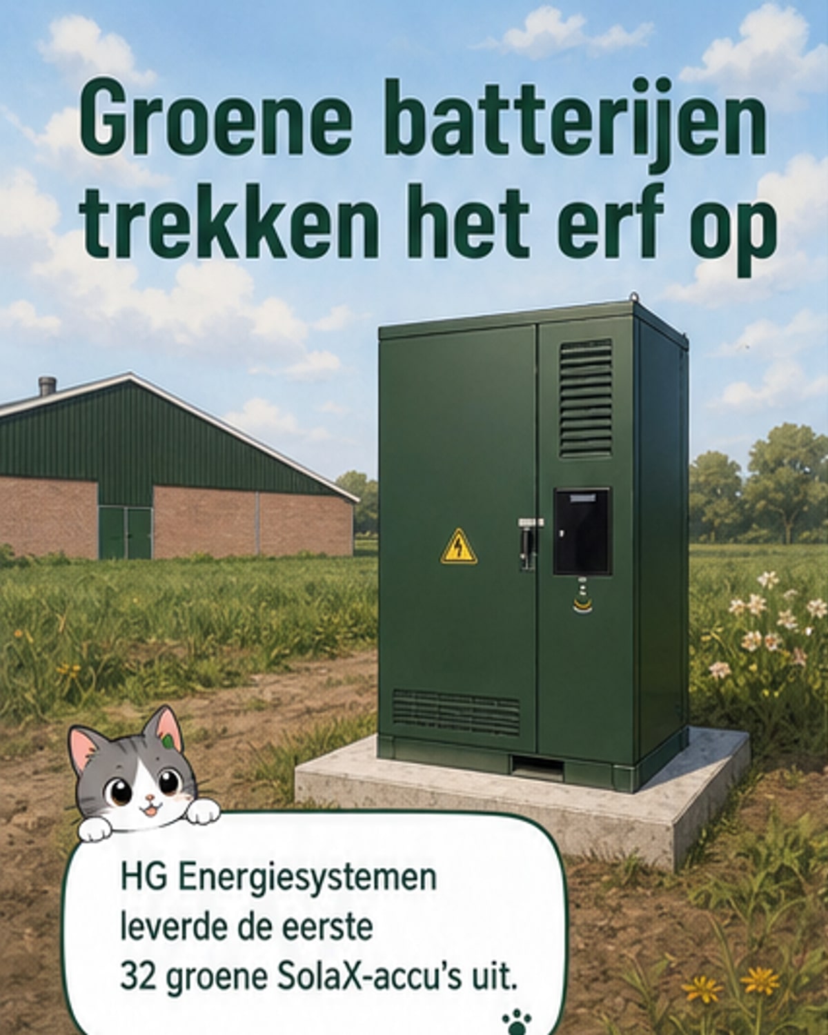 Groene batterijen voor de landbouw