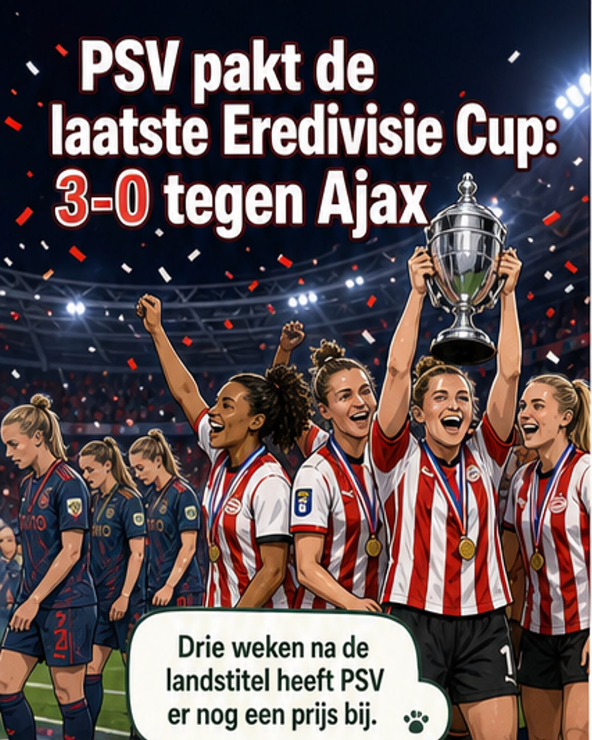PSV wint laatste Eredivisie Cup