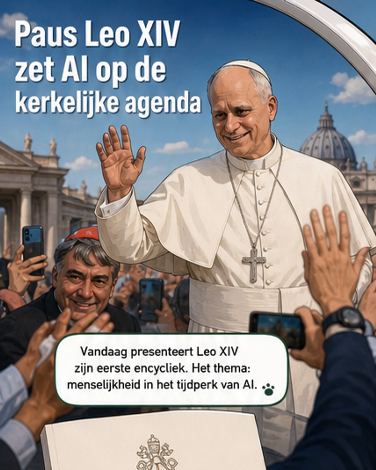 Paus waarschuwt voor AI