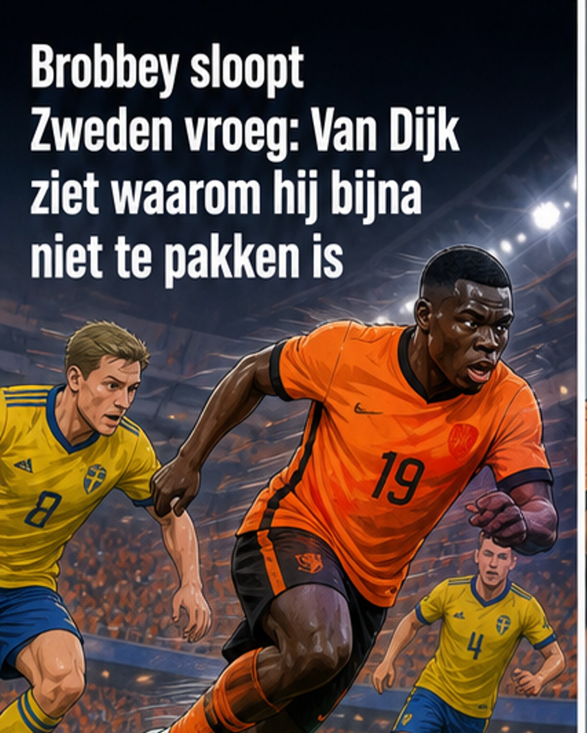 Brobbey vergeleken met Lukaku en Bombarda