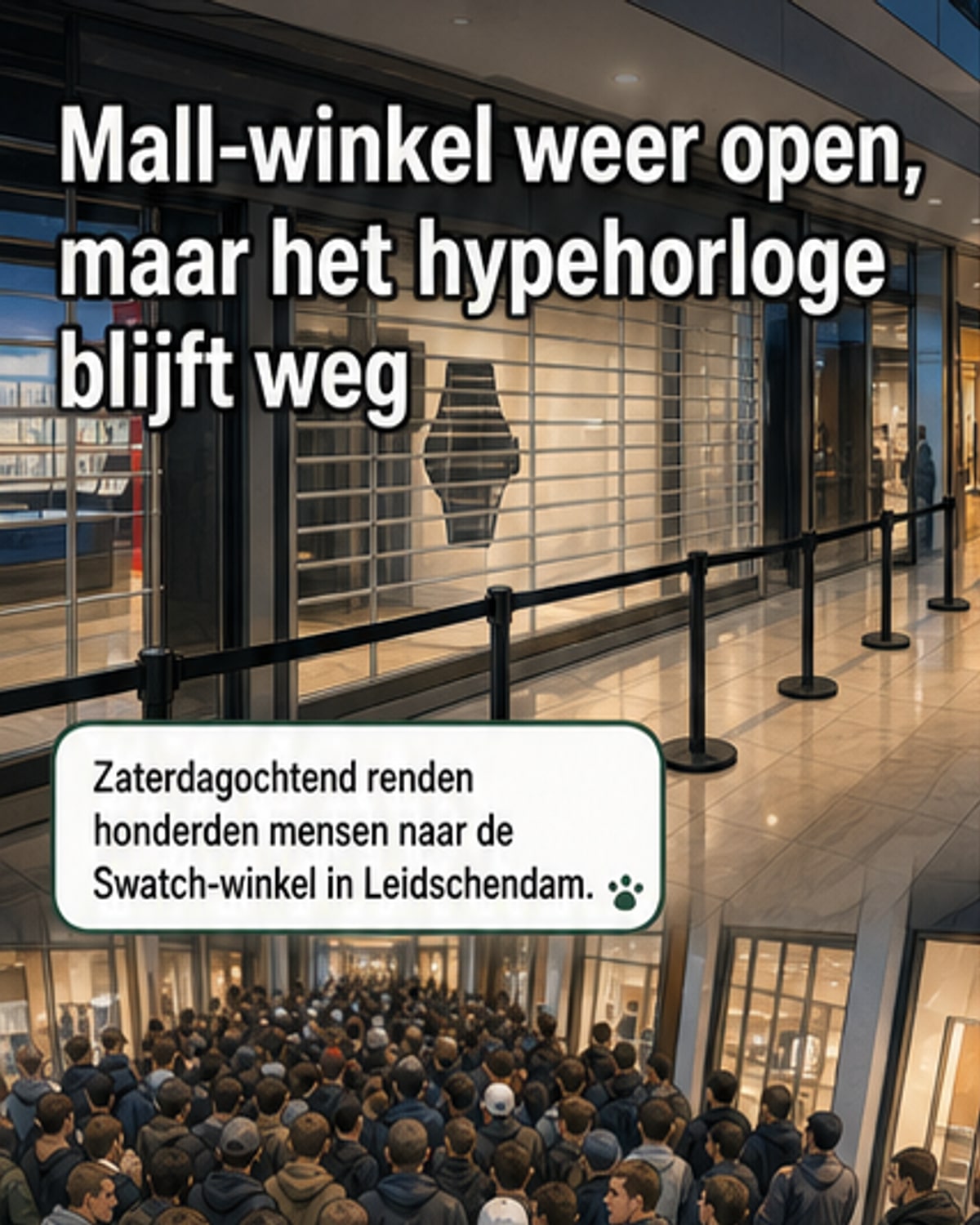 Swatch-winkel weer open na chaos