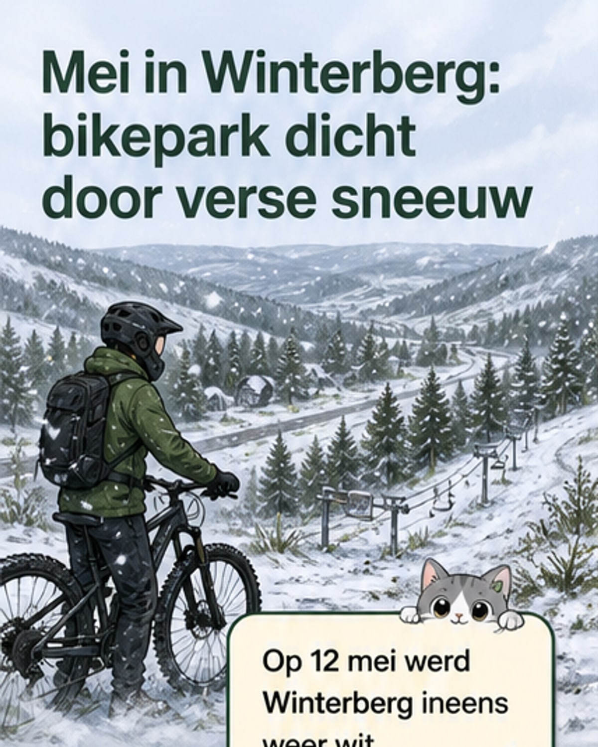 Witte verrassing in mei: Winterberg onder sneeuw