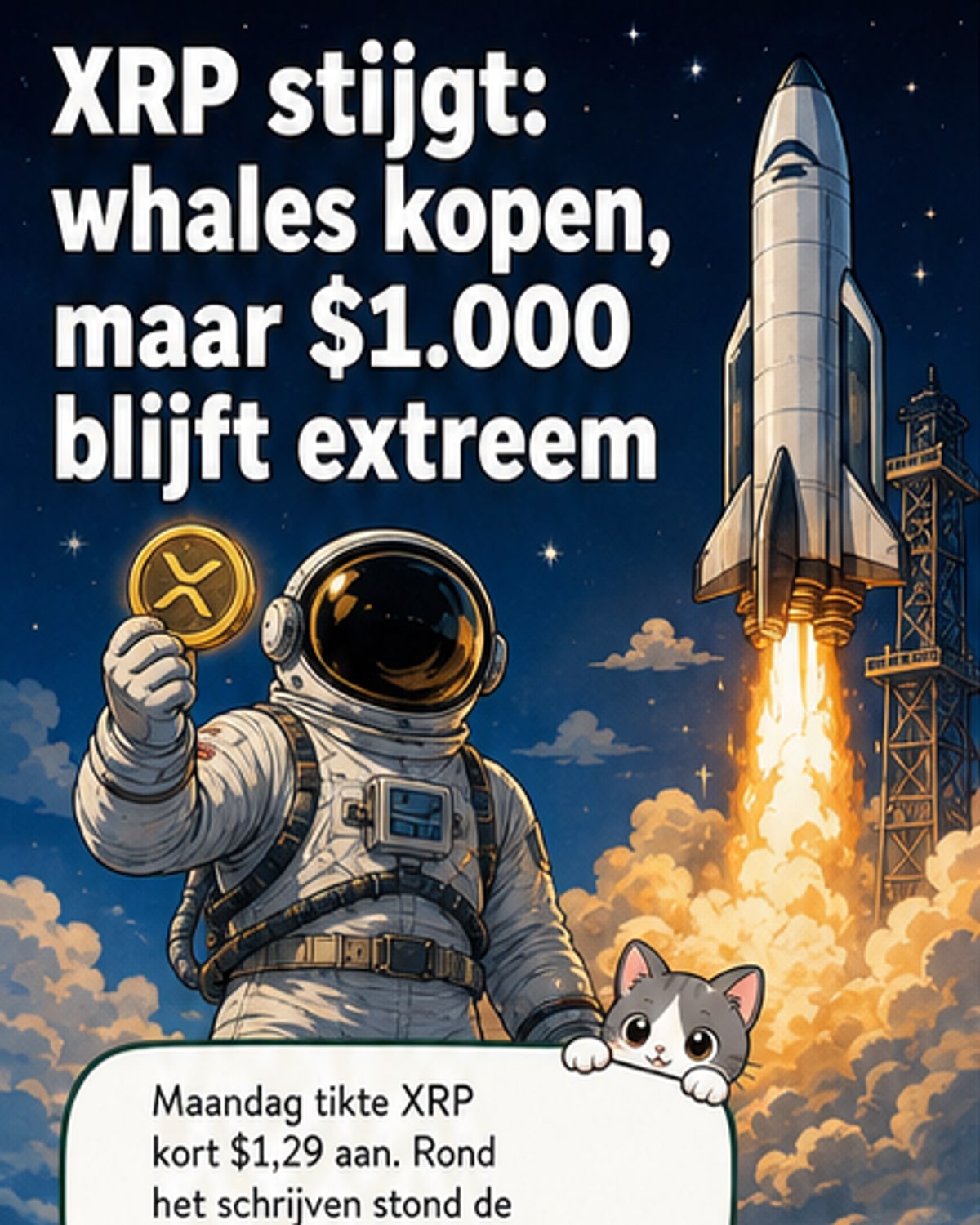 XRP stijgt, grote beleggers kopen massaal