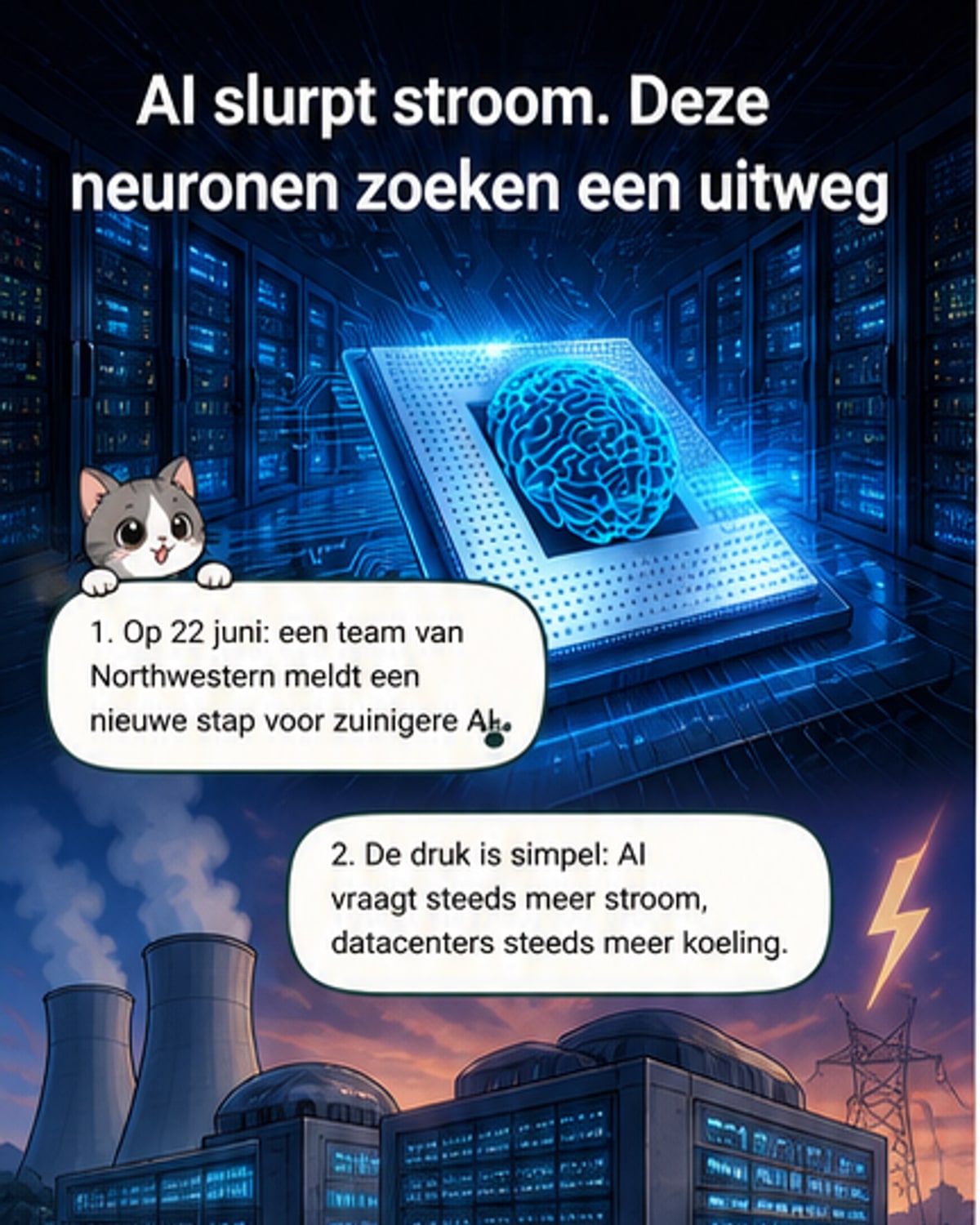 AI-energieprobleem doorbroken met hersen-inspiratie