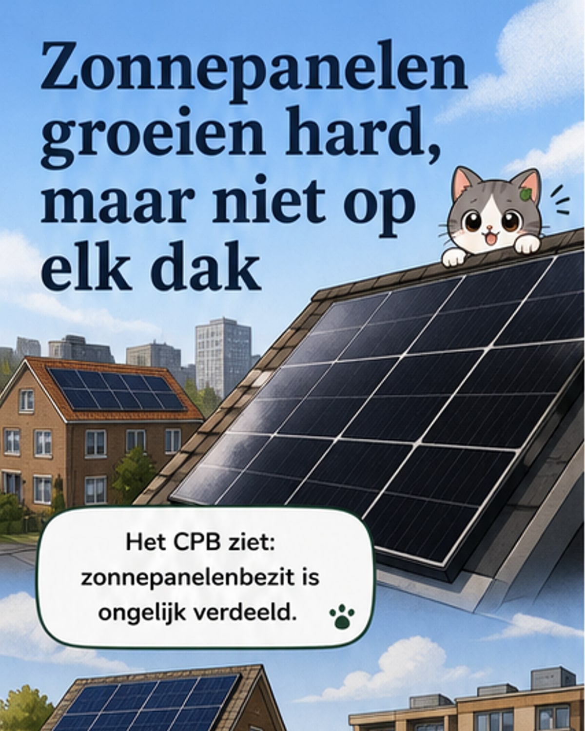 Zonnepanelen vaker bij hogere inkomens