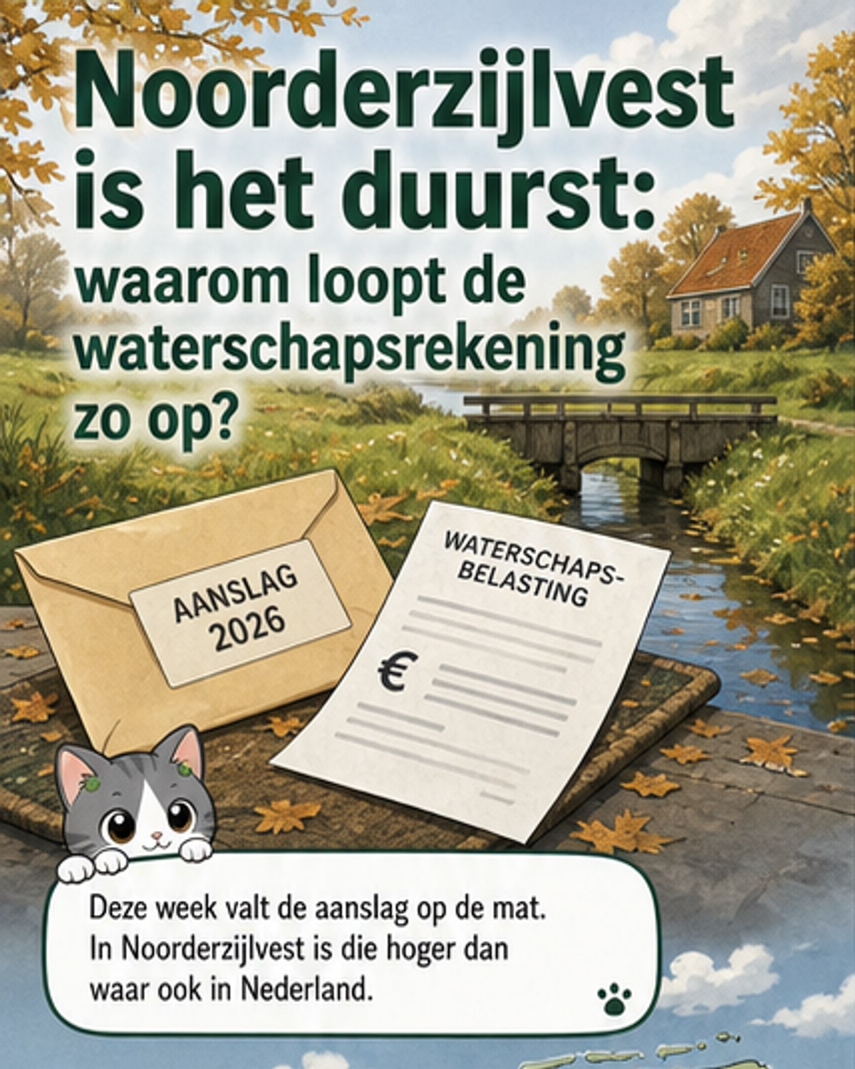 Hoogste waterschapsbelasting van Nederland