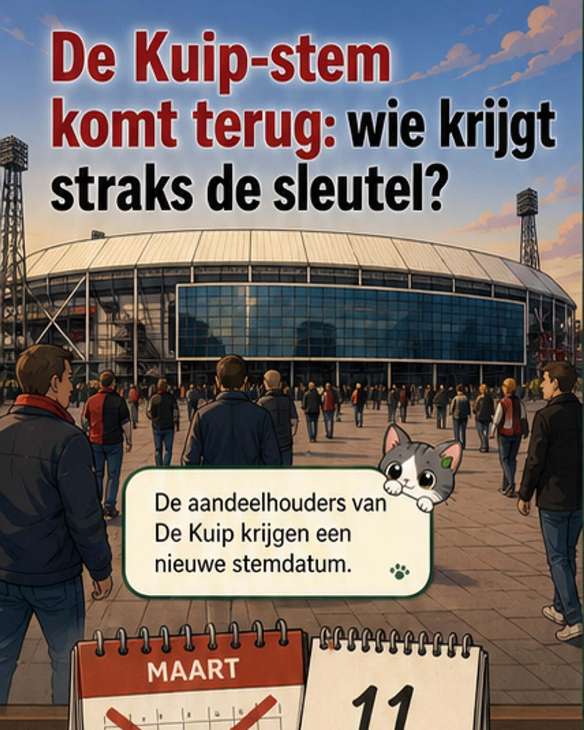 Feyenoord en De Kuip: besluit over fusie in juni