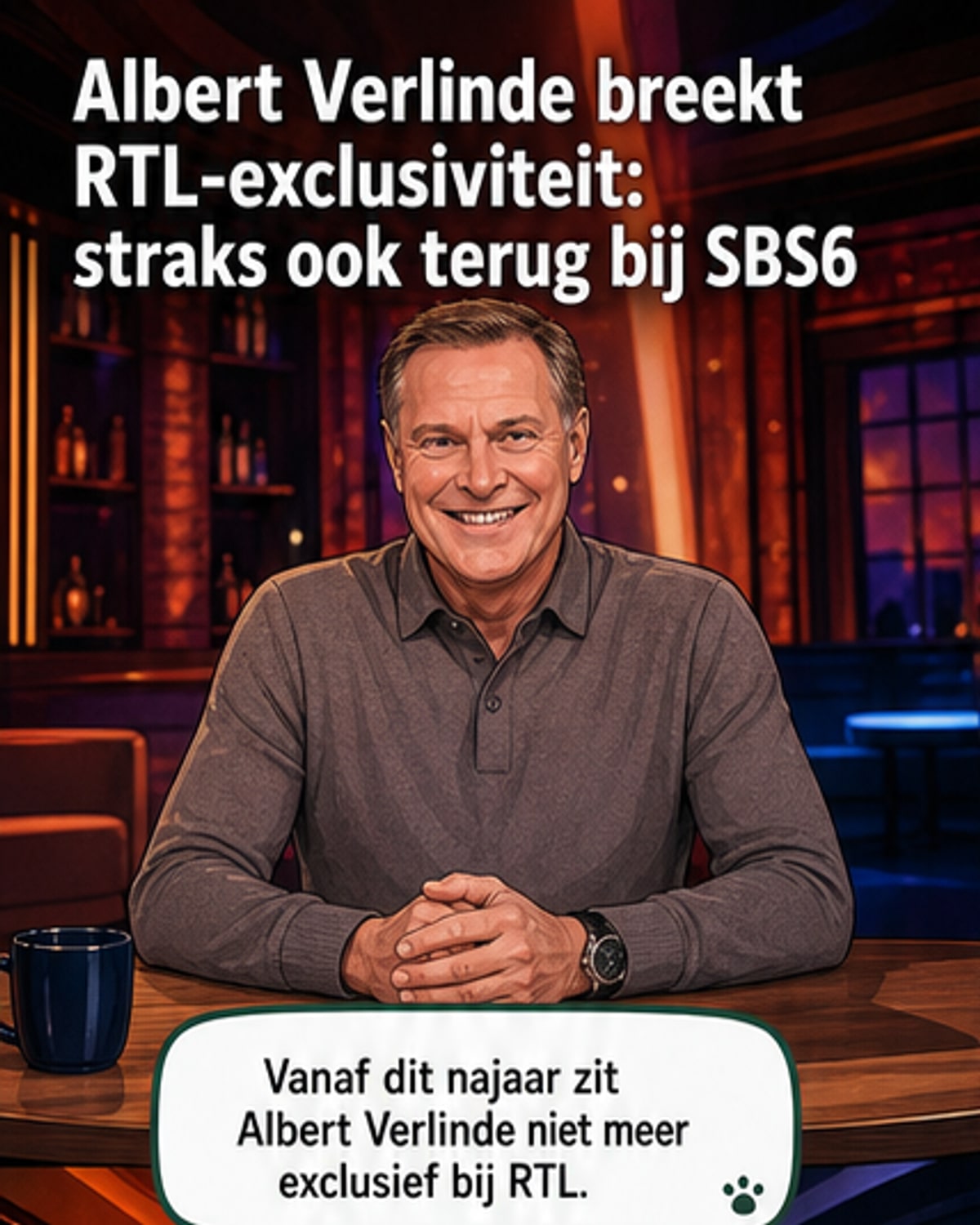 Albert Verlinde verlaat RTL-exclusiviteit