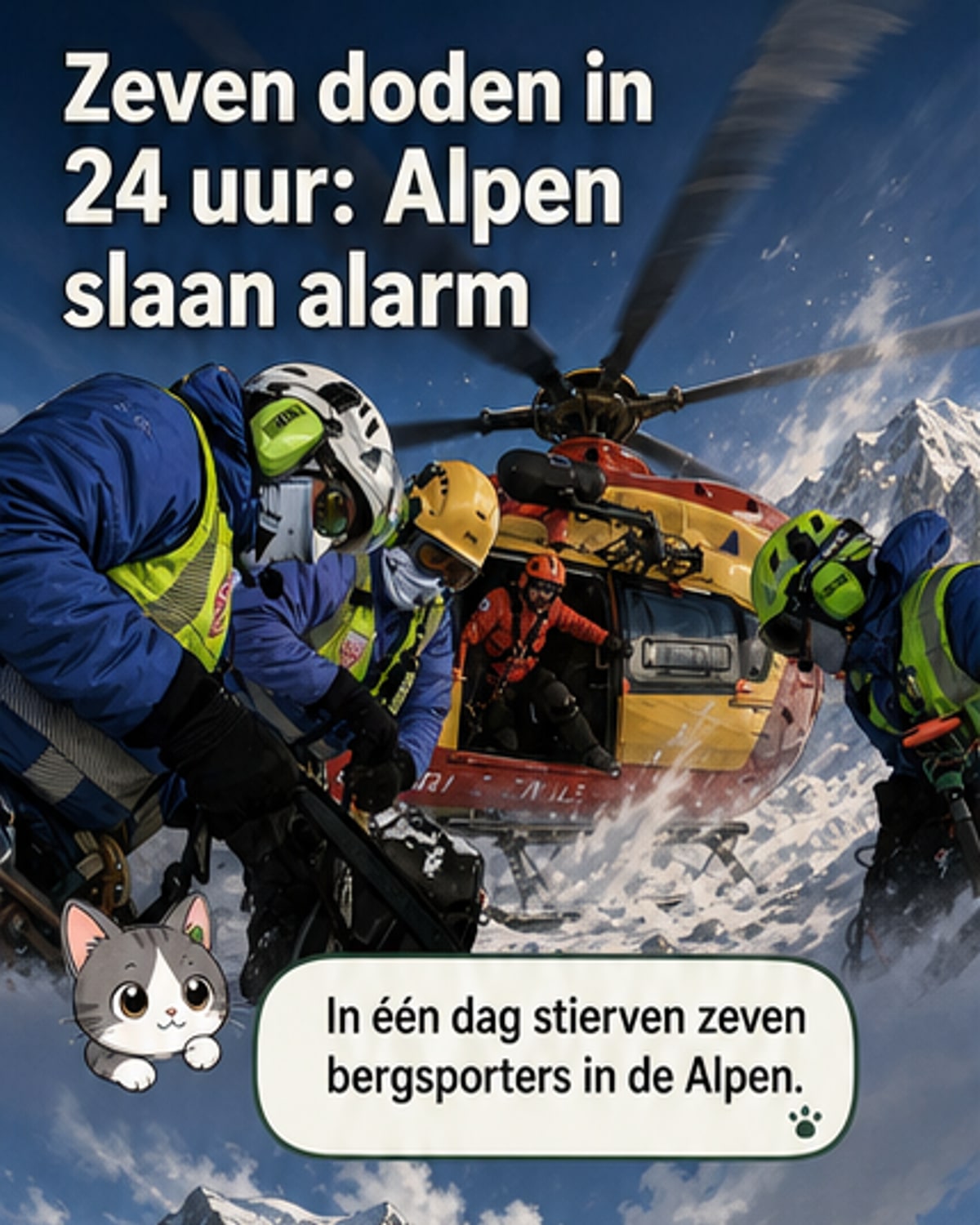 Zeven doden in Alpen in 24 uur