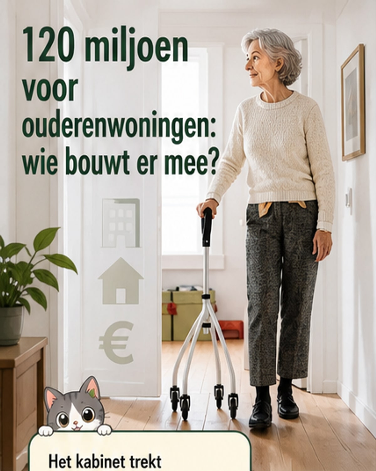 120 miljoen voor ouderenwoningen