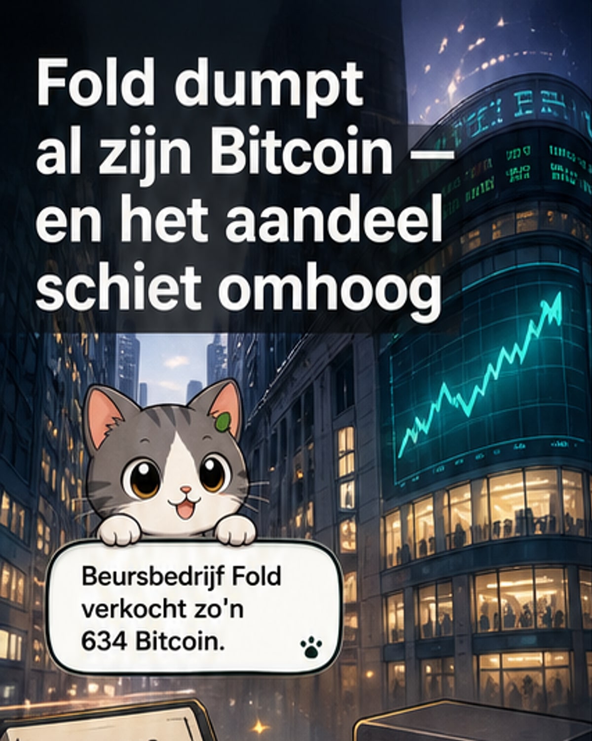 Aandeel schiet 162% omhoog na Bitcoin-verkoop
