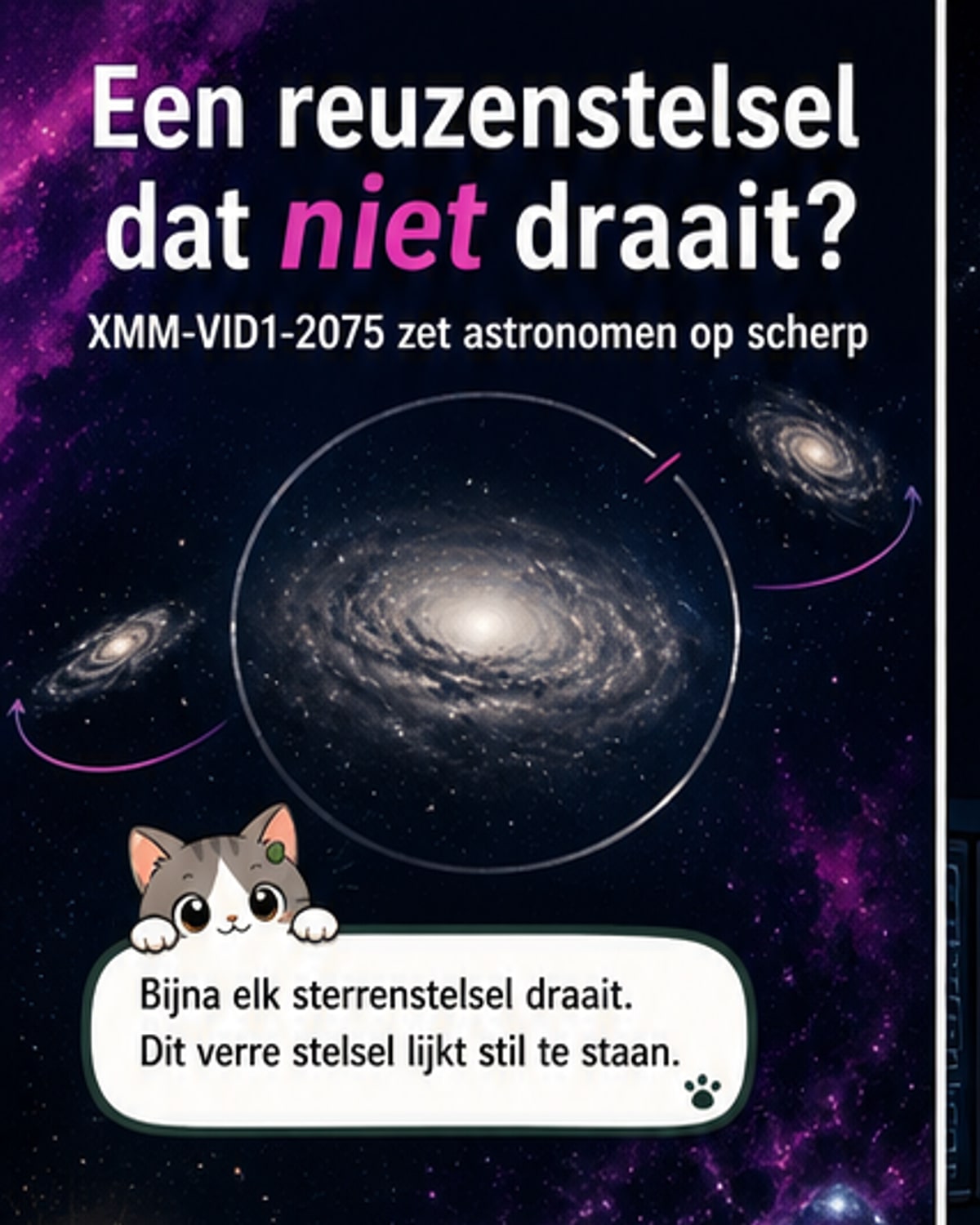 Dit sterrenstelsel draait niet — en dat verbaast wetenschappers