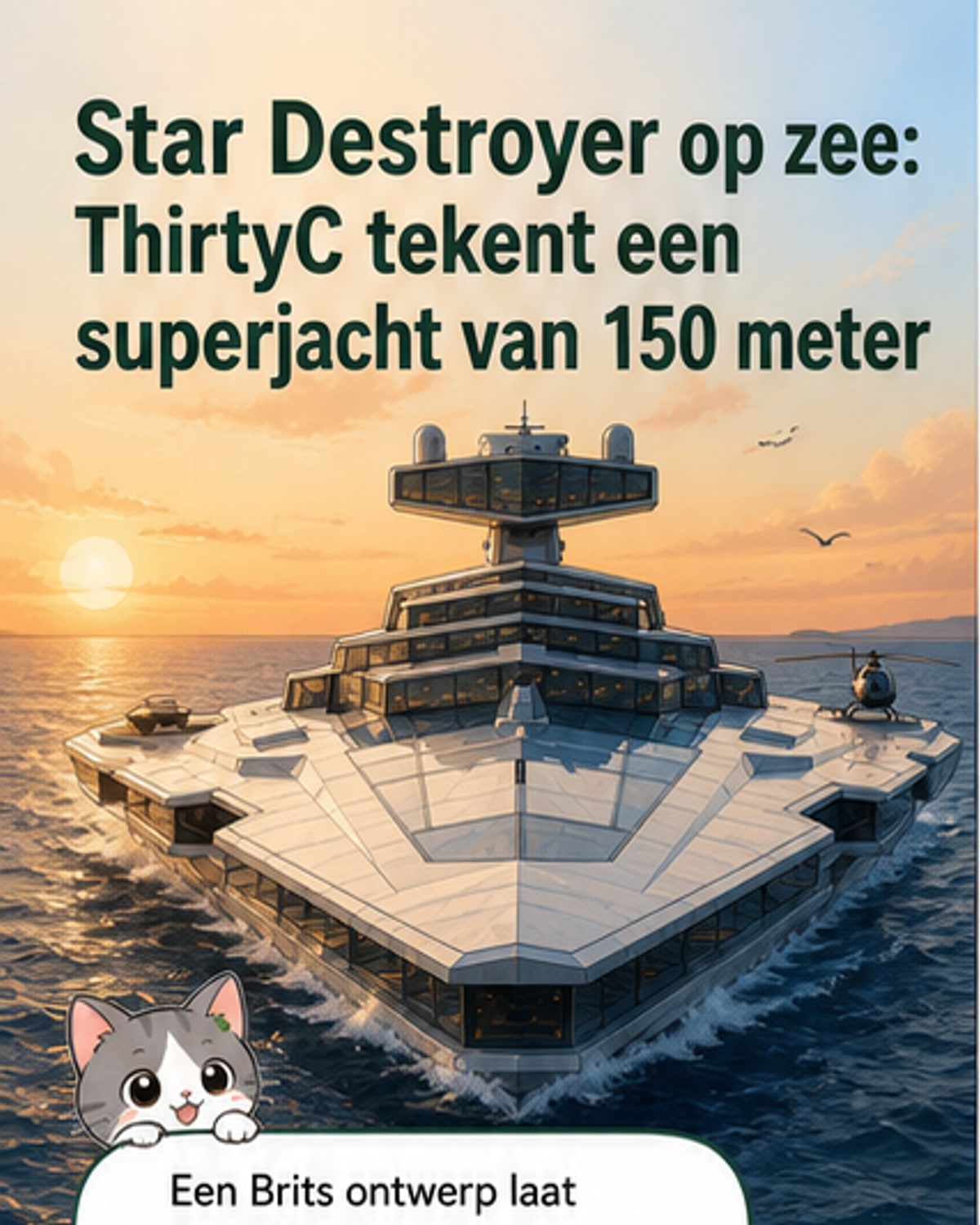 150 meter lang superjacht geïnspireerd op Star Wars