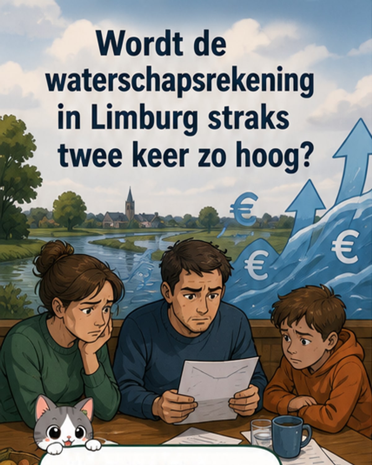 Waterschap overweegt verdubbeling waterrekening
