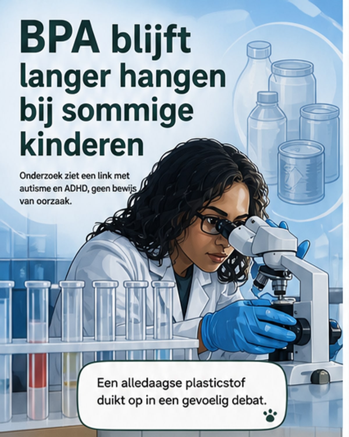 BPA-afbraak vertraagd bij kinderen met autisme of ADHD