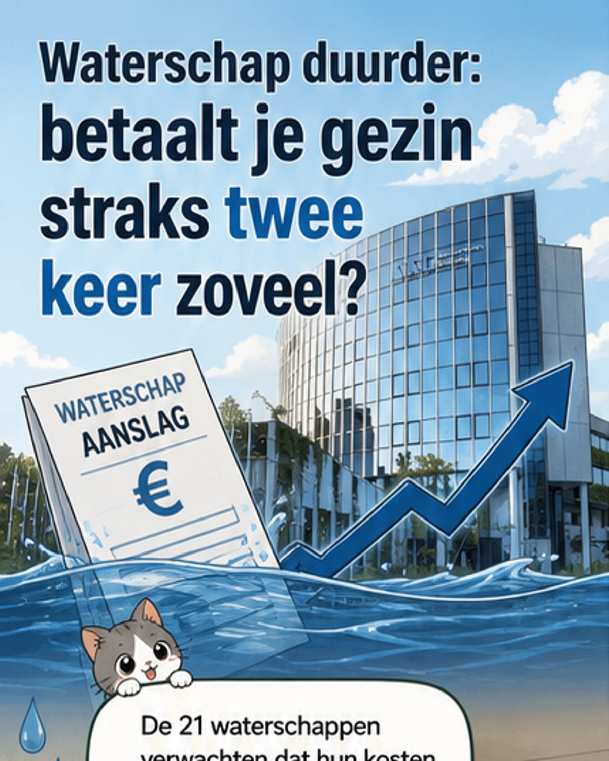 Belasting voor waterveiligheid verdubbelt