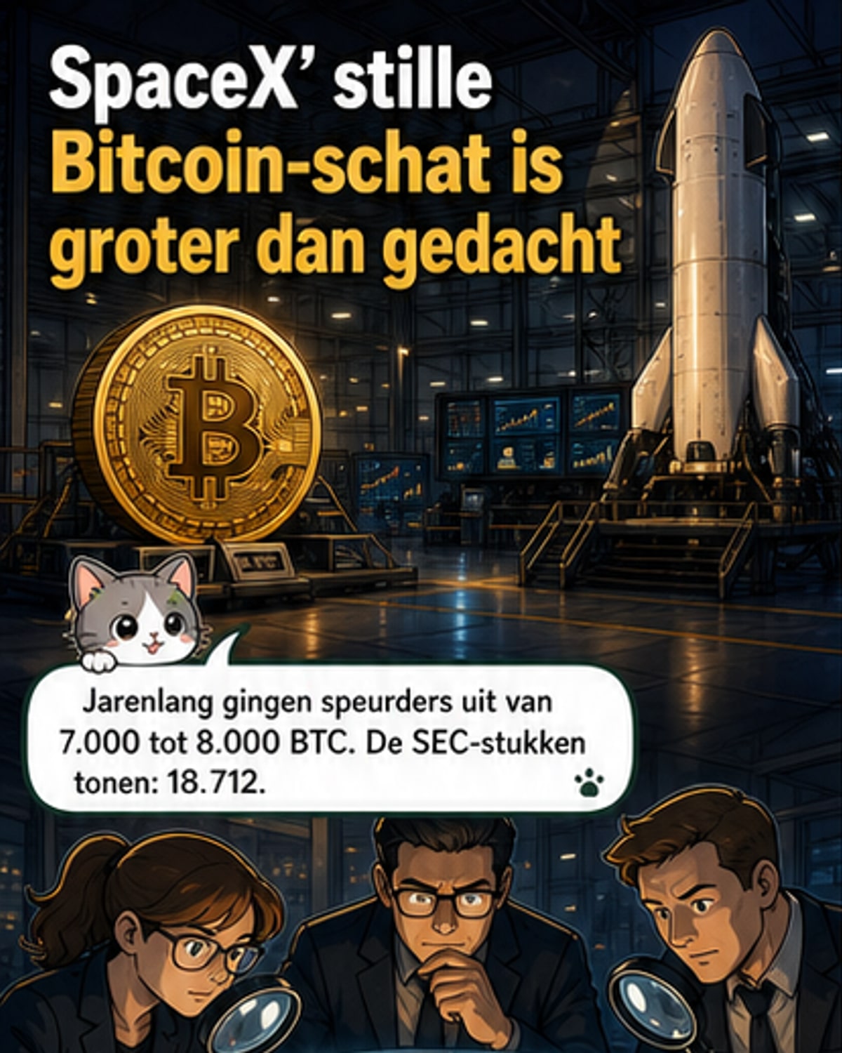 SpaceX houdt 18.712 Bitcoin vast