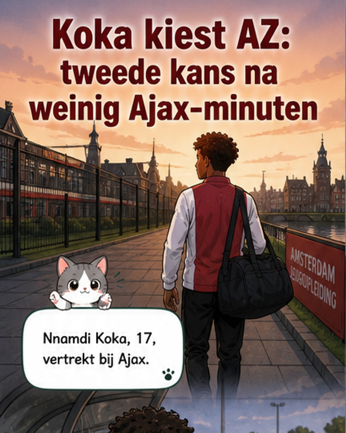 Ajax jeugdprospect tekent bij AZ