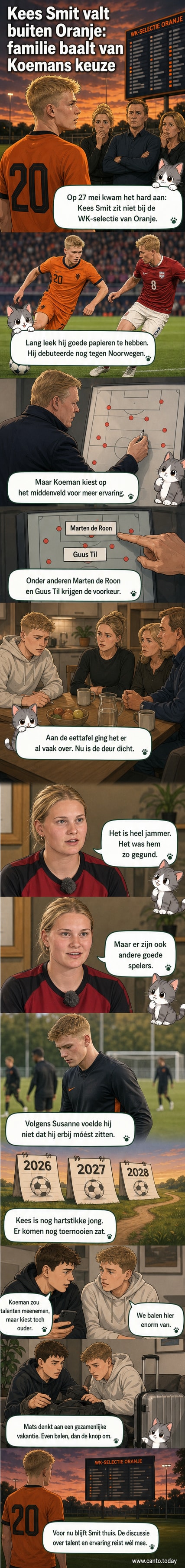 Jeugdige voetballer Kees Smit van AZ in actie op het veld, met publiek op de achtergrond.