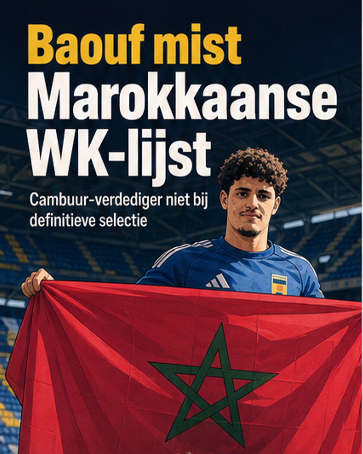 Baouf mist WK met Marokko