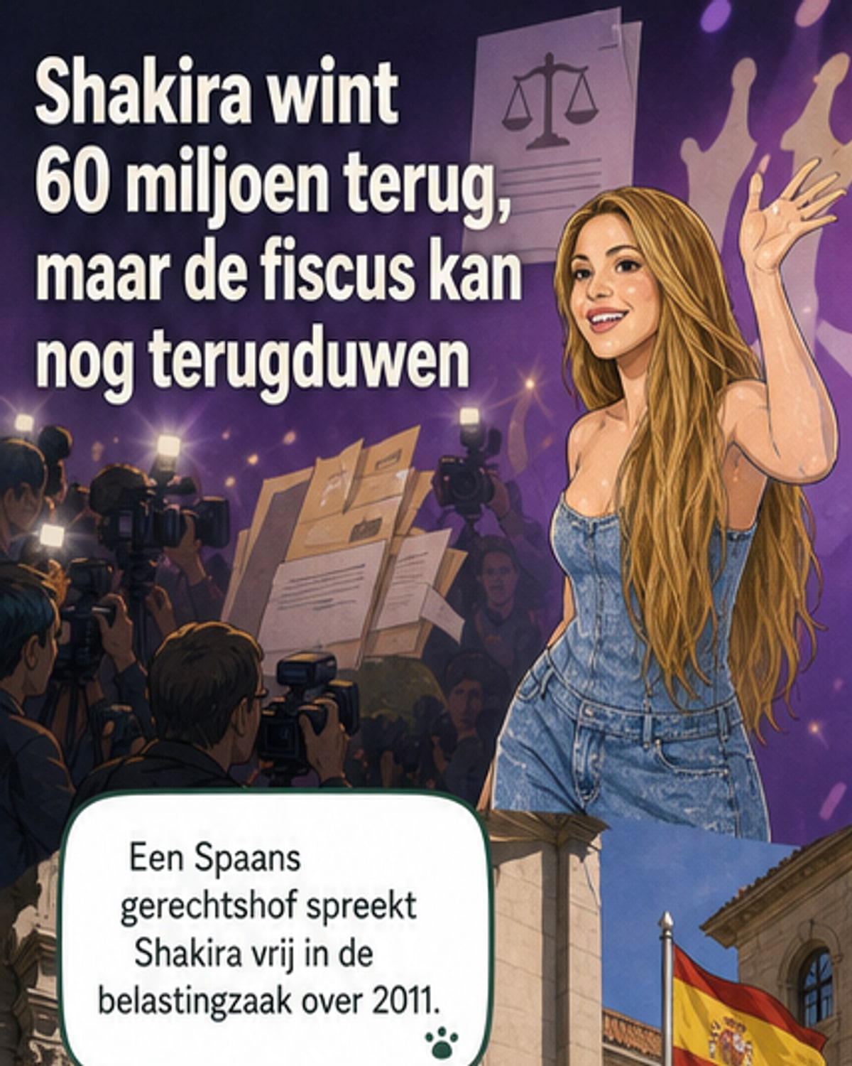 Shakira wint belastingzaak uit 2011