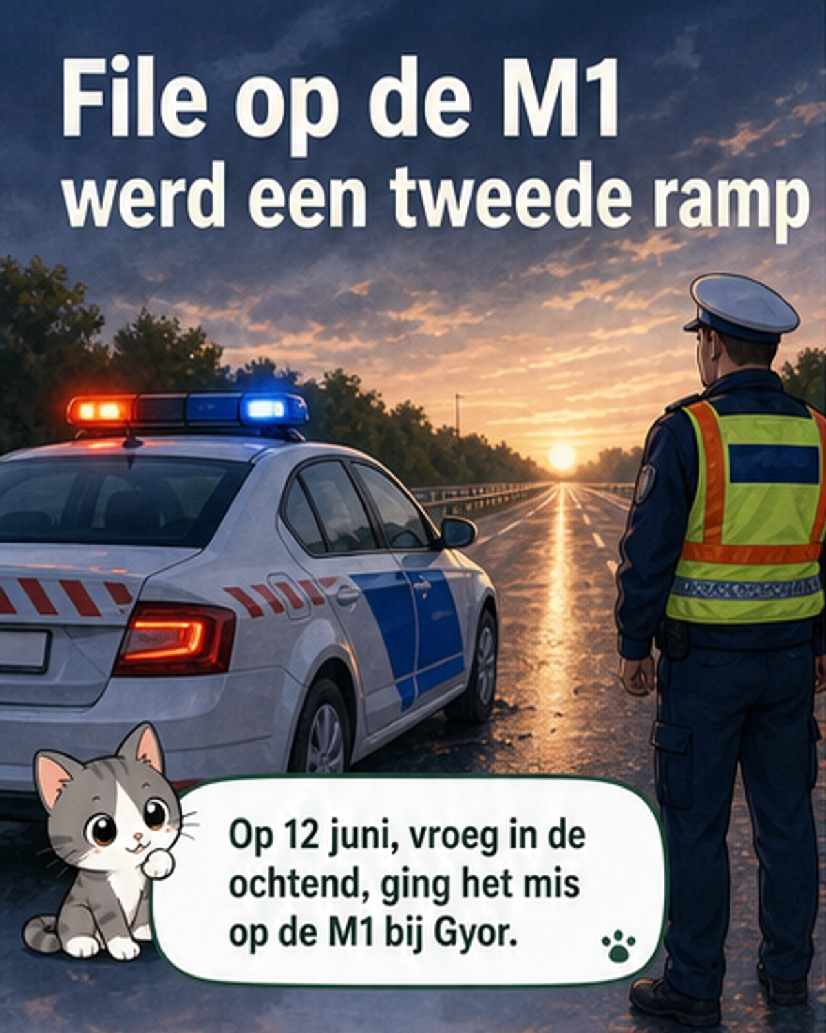Twee opeenvolgende ongelukken in Hongarije