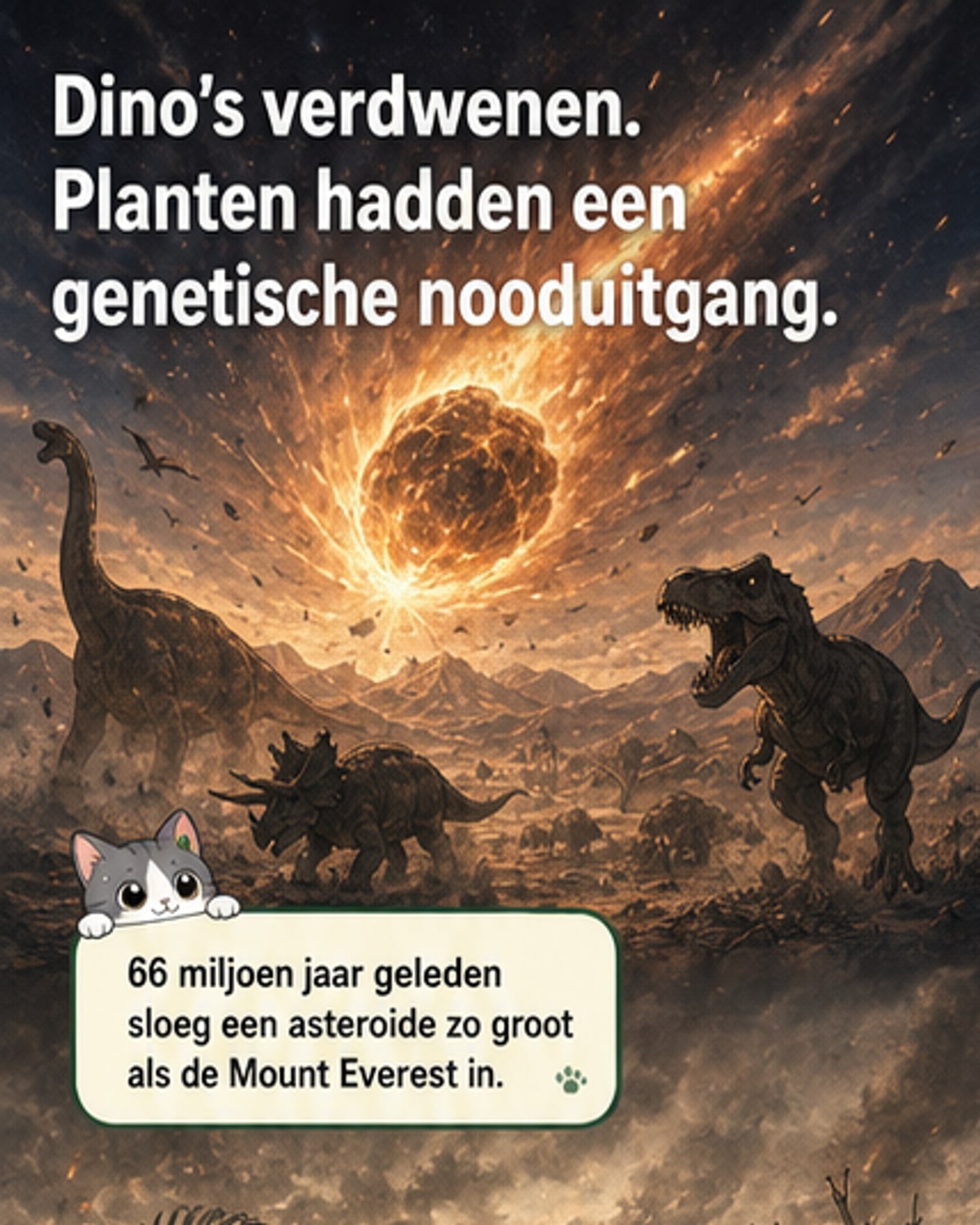 Waarom planten de dinosaurusramp overleefden