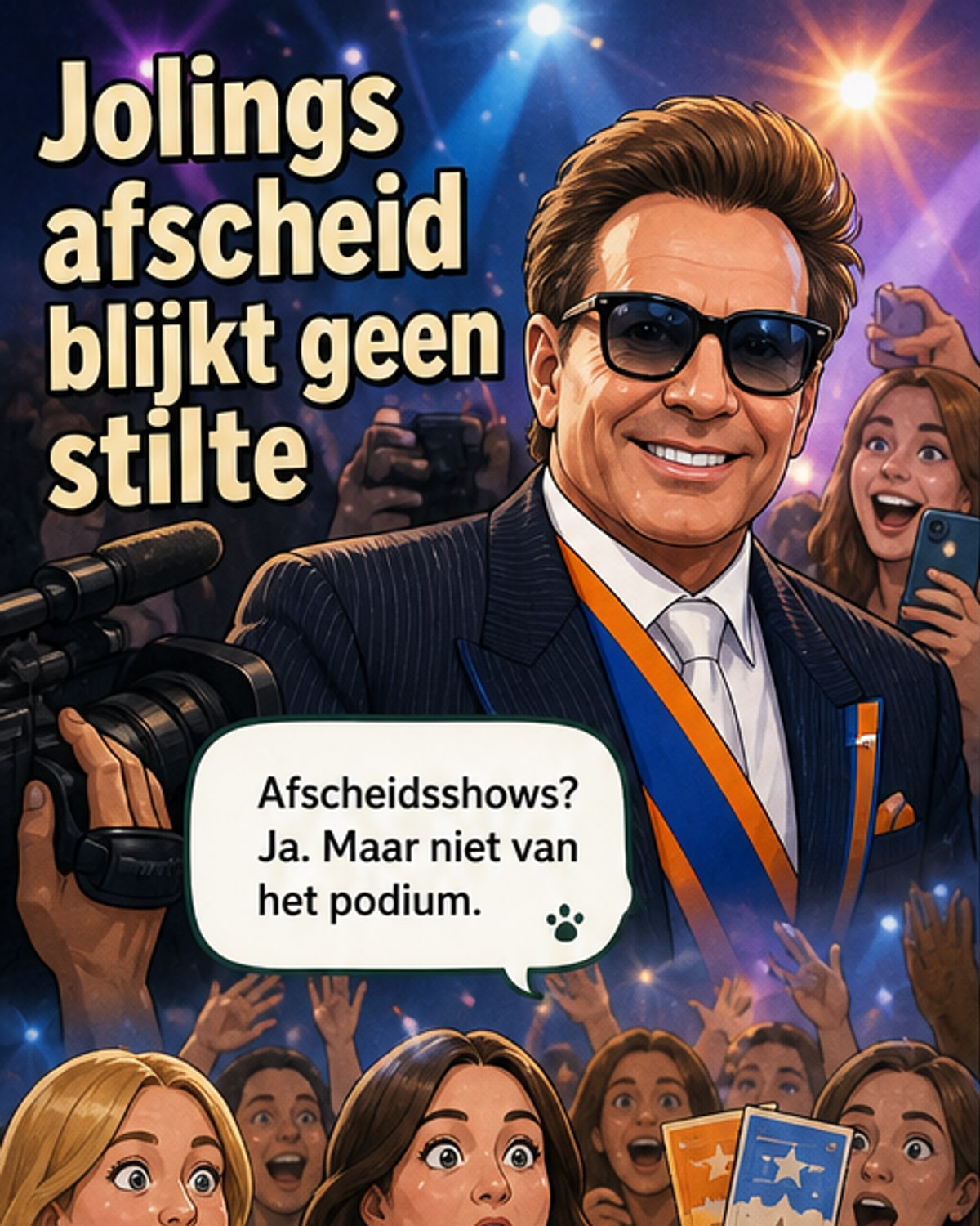 Joling neemt afscheid, maar blijft optreden