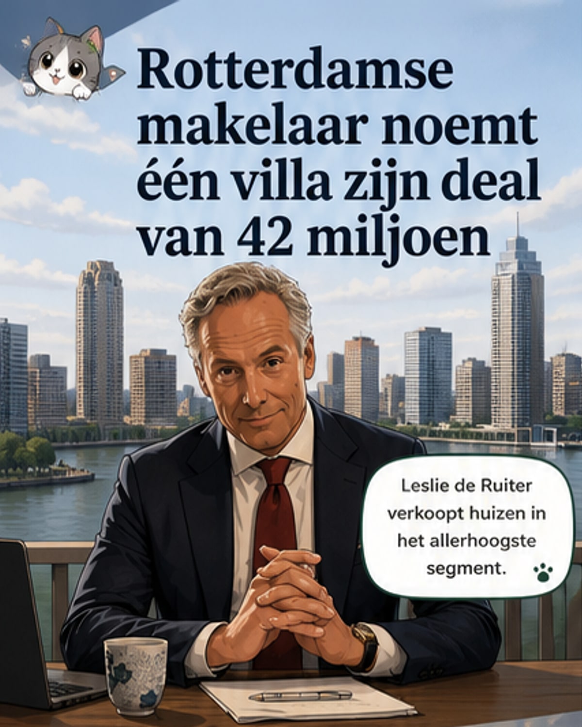 Makelaar sluit deal van 42 miljoen