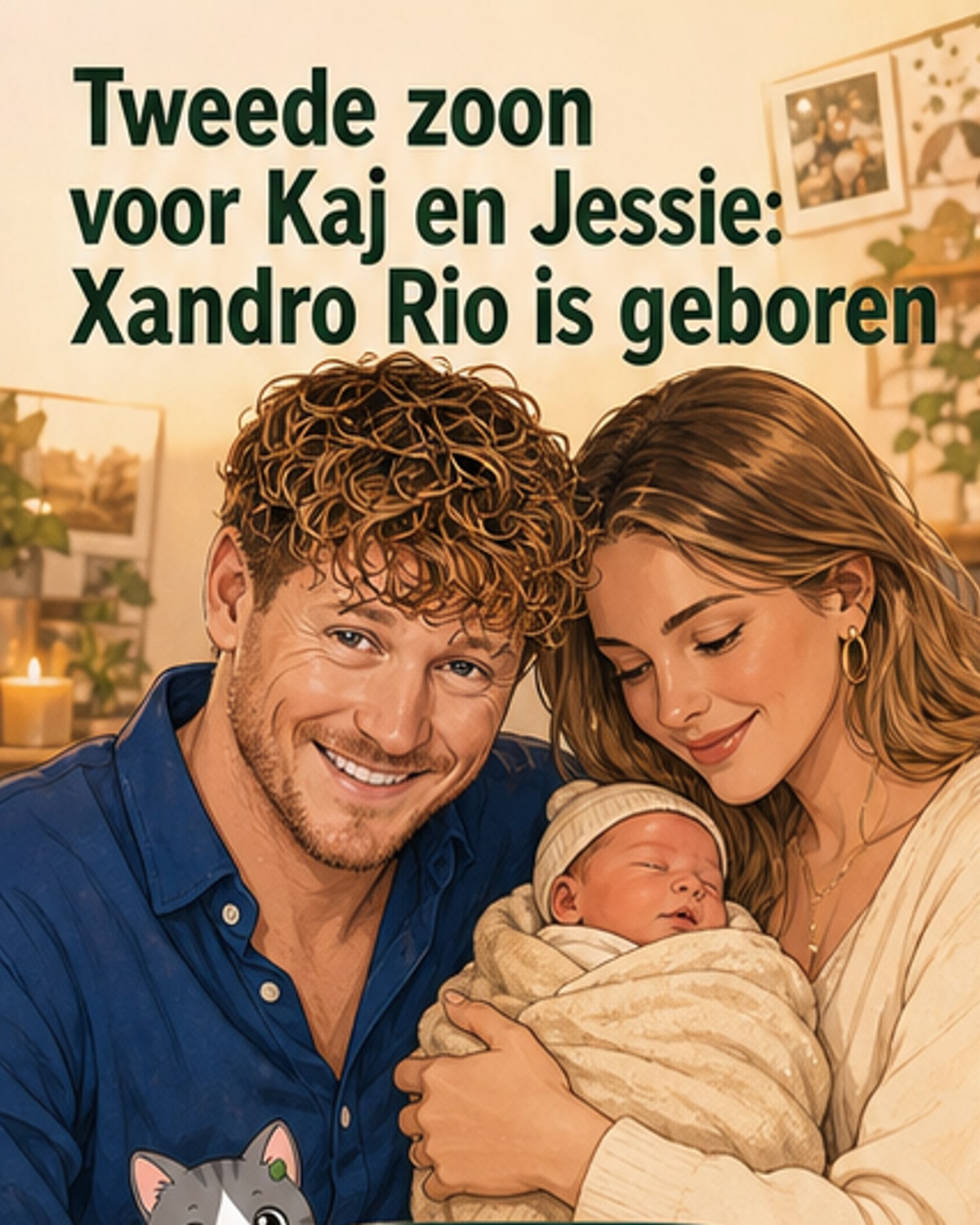 Kaj en Jessie zijn opnieuw ouders