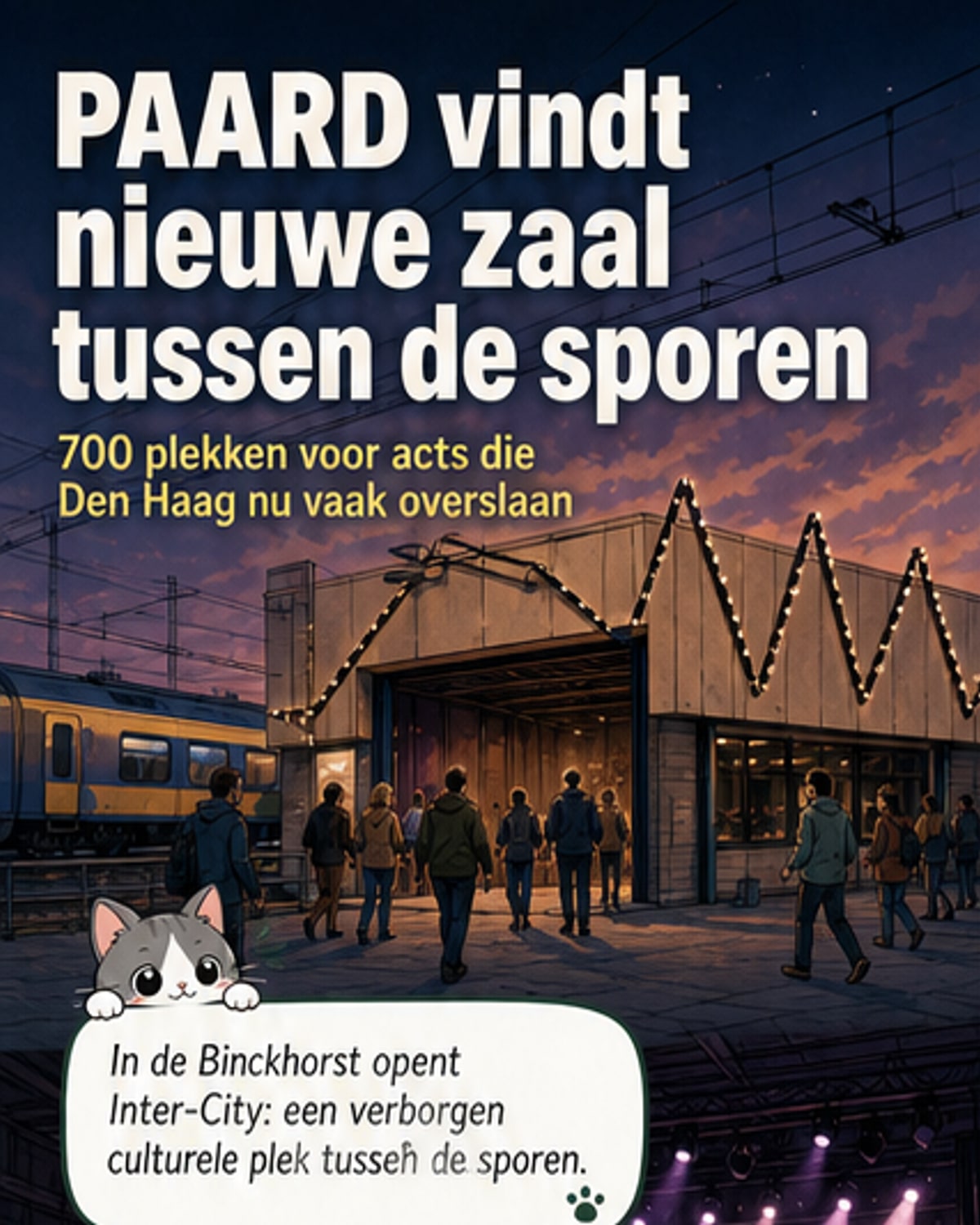 Nieuwe popzaal in minidorp tussen de sporen