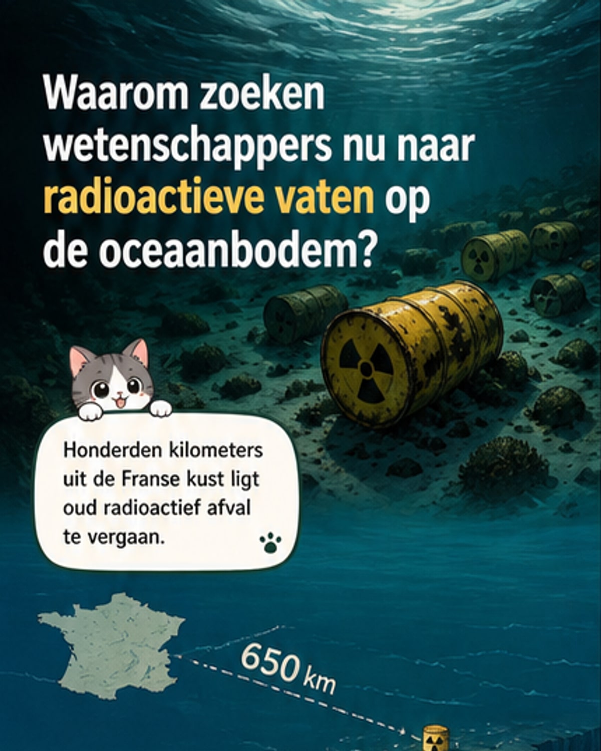 Waarom zoeken wetenschappers naar tonnen radioactief afval op de zeebodem?