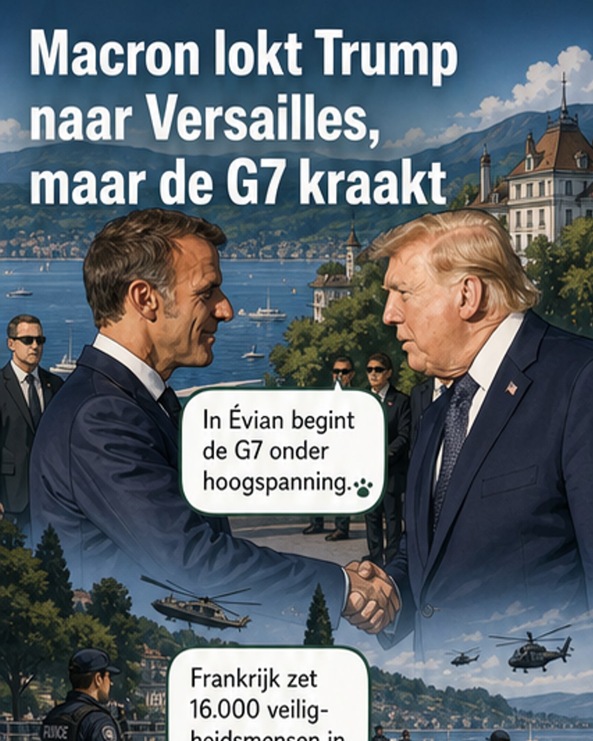 G7-top onder spanning
