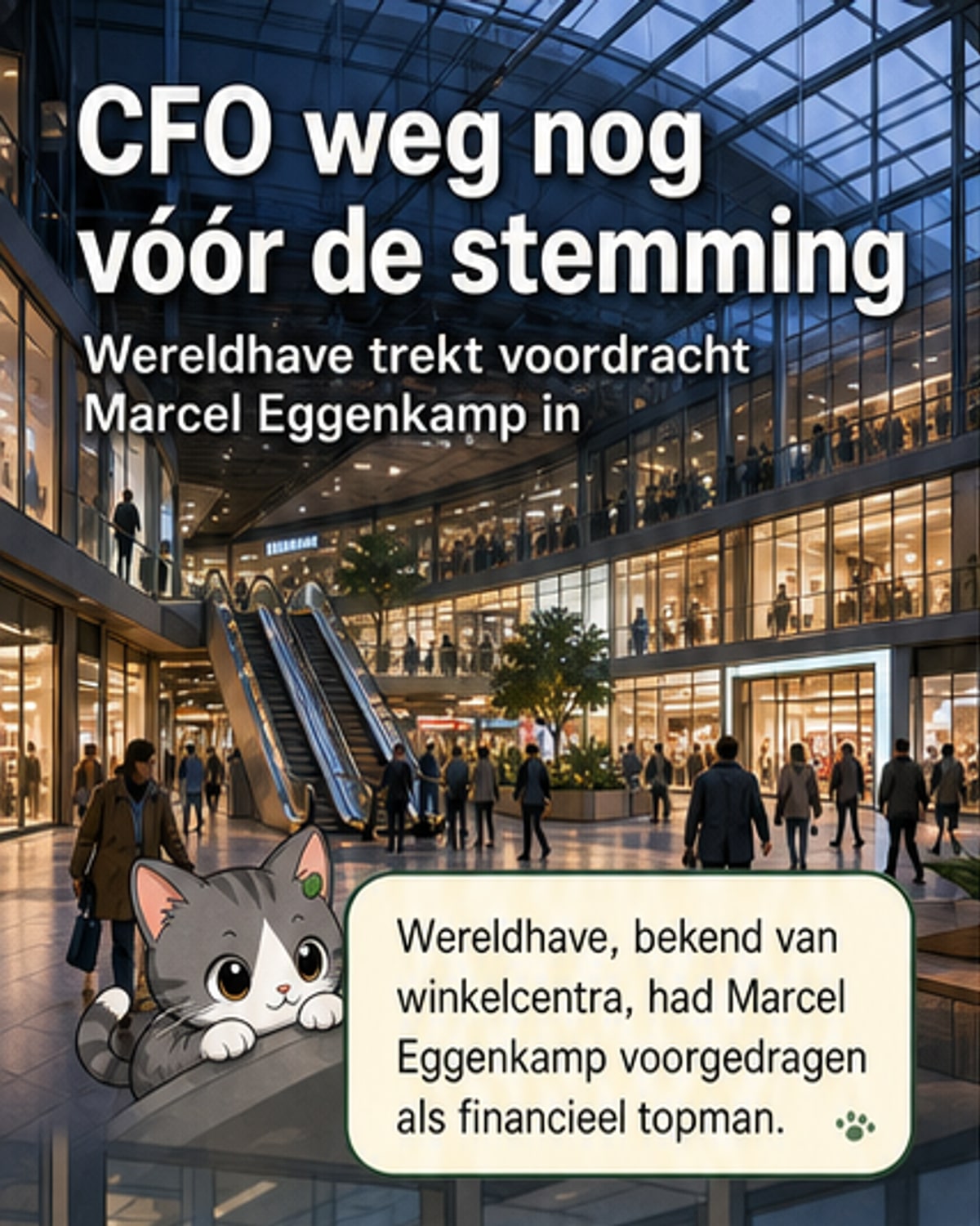 Wereldhave ziet af van beoogd CFO