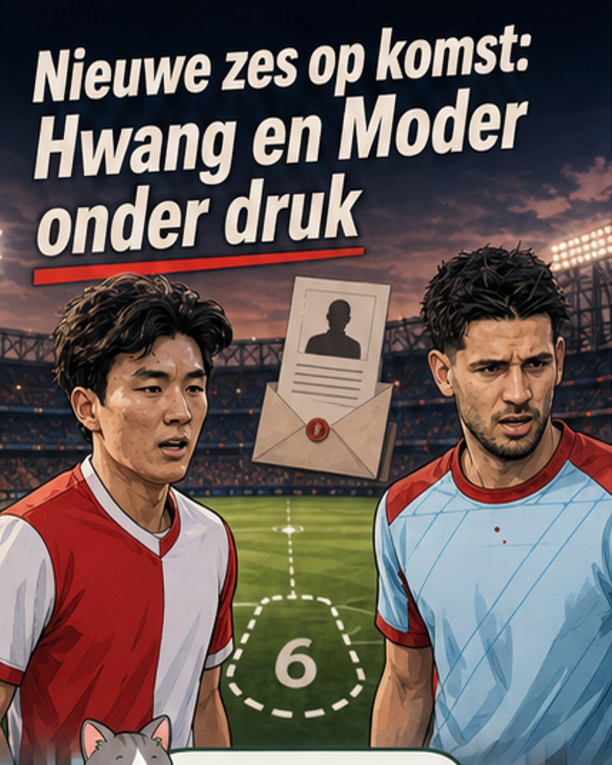 Hwang en Moder voor vertrek bij Feyenoord